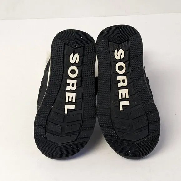 Sorel Whitney II Strap Winter Boots, Black, Toddlers 8