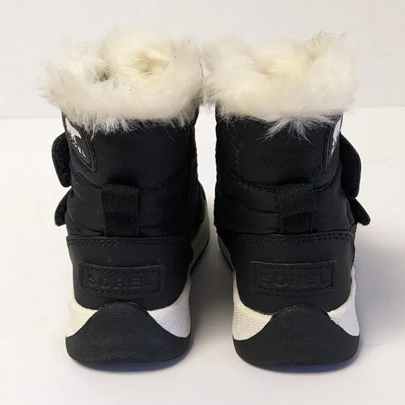 Sorel Whitney II Strap Winter Boots, Black, Toddlers 8