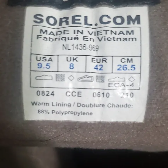 Sorel women boots size 9.5