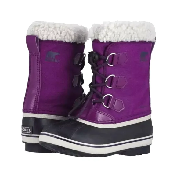 Sorel Women’s 6 Purple Insulated Yoot Pack Nylon Winter Water Resistant Boots