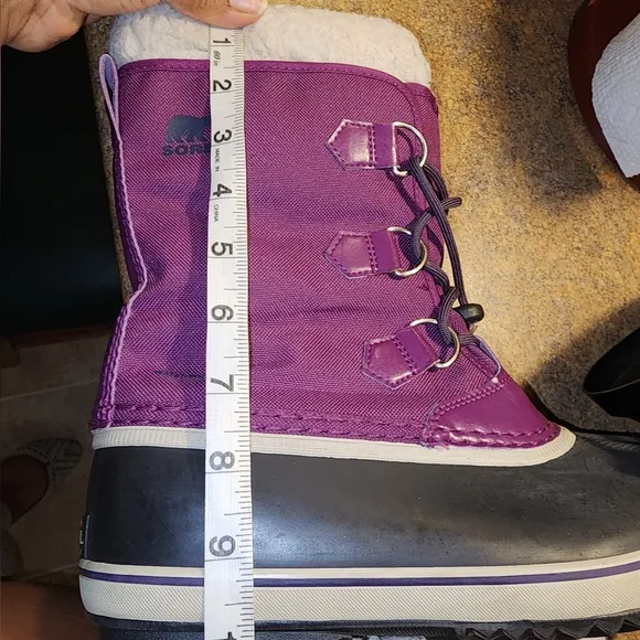 Sorel Women’s 6 Purple Insulated Yoot Pack Nylon Winter Water Resistant Boots