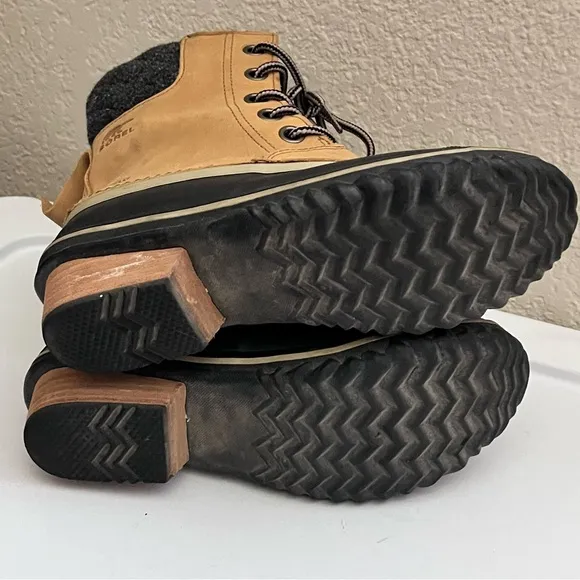 SOREL - Women's 6.5 Slimpack Lace Il Waterproof Insulated Boots Elk/Black