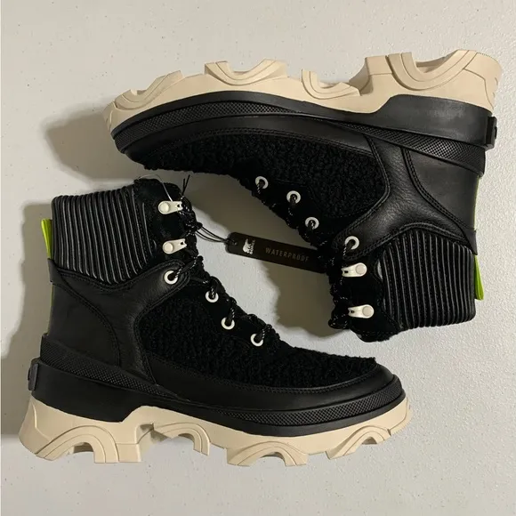 Sorel Women's Brex Cozy Lace Waterproof Boots-Size 9.5 New
