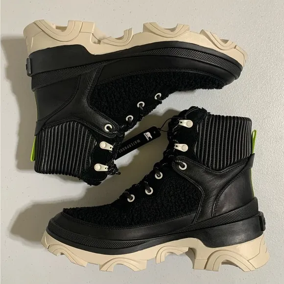 Sorel Women's Brex Cozy Lace Waterproof Boots-Size 9.5 New