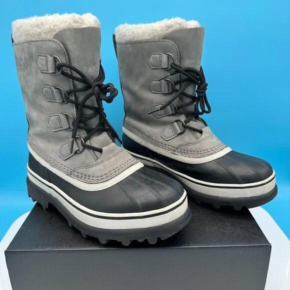 Sorel Women's Caribou Insulated Waterproof Winter Snow Boots, Size‎ 8.5, Grey