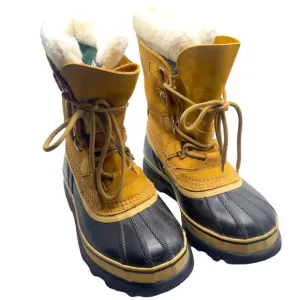 Sorel Women’s Caribou Winter Boots NL1005-280 Buff Size 7