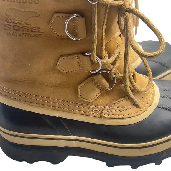 Sorel Women’s Caribou Winter Boots NL1005-280 Buff Size 7