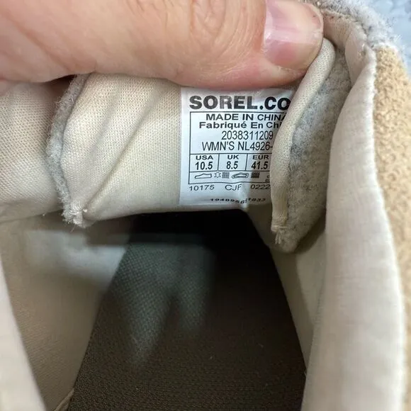 Sorel Women’s Evie Wedge Booties Boots sz 10.5 Waterproof Suede NEW #K768