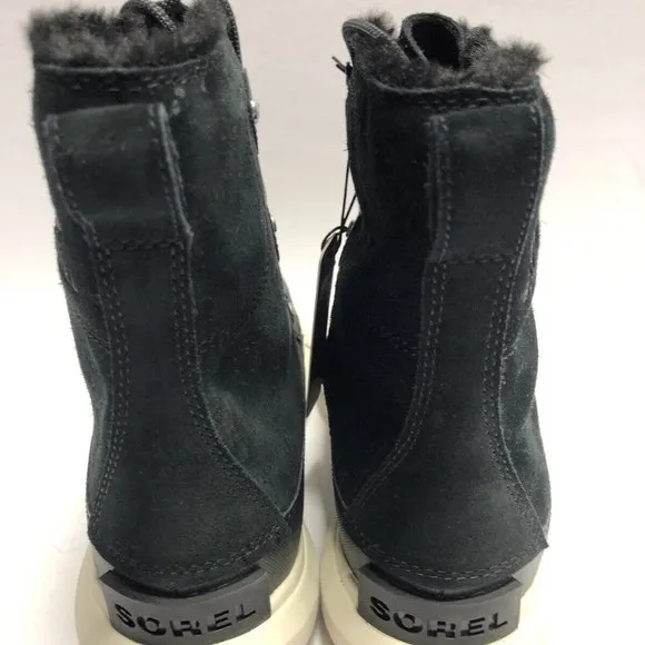 Sorel Women’s Explorer II Joan, Black Waterproof Winter Boots, Size 7.5M