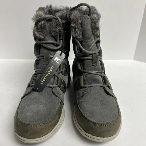 Sorel Women's Explorer Joan Waterproof Winter Boots Quarry, Size 7 M