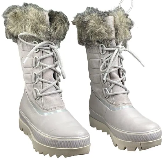 Sorel Women's Joan Of Arctic Next Dove Waterproof Winter Boots Size US 8.5