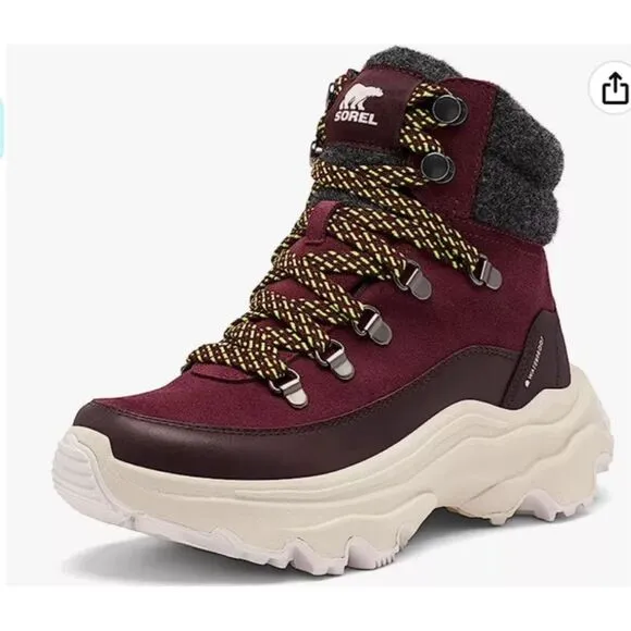 Sorel Women’s Kinetic Winter Boots sz 10 Waterproof Suede NEW #K707