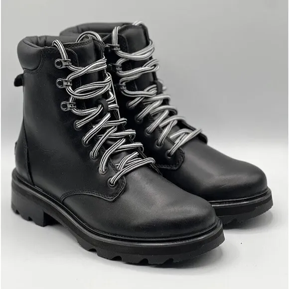 Sorel Women's Lennox Lace Women's Waterproof Leather Boots Size 7.5 NWOB