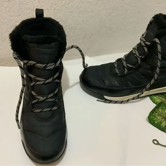 Sorel Women's Whitney II Short Lace Waterproof Boots Black, Size 9.5 M