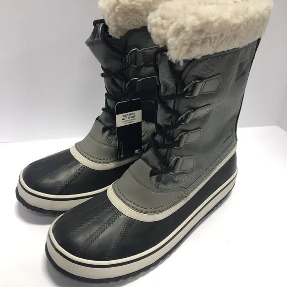Sorel Women’s Winter Carnival, Gray Waterproof Boots, Size 10.5M