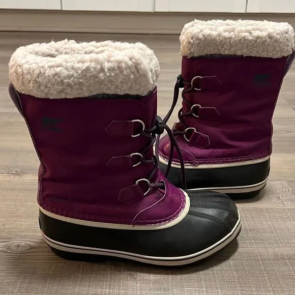 Sorel Women’s 6 Purple Insulated Yoot Pack Nylon Winter Water Resistant Boots
