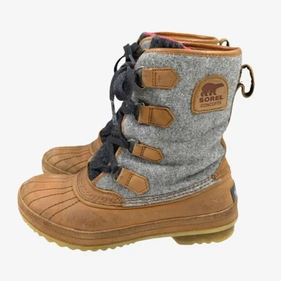 Sorel x Concepts Boots RARE GUC $250  Size 6    S3103
