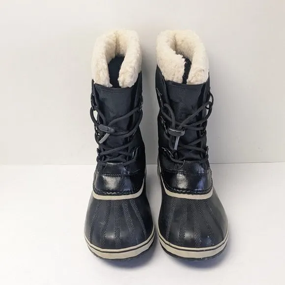 Sorel Yoot Pac Nylon Waterproof Boots, Black, Big Kids 7 M