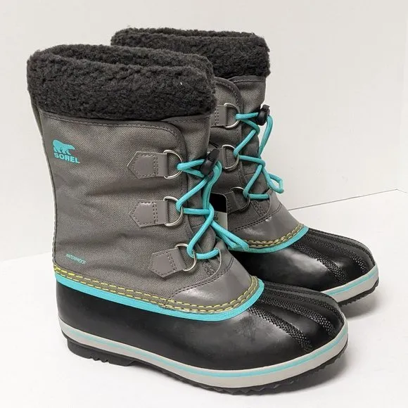 Sorel Yoot Pac Waterproof Winter Boots, Grey, Big Kids 6 M