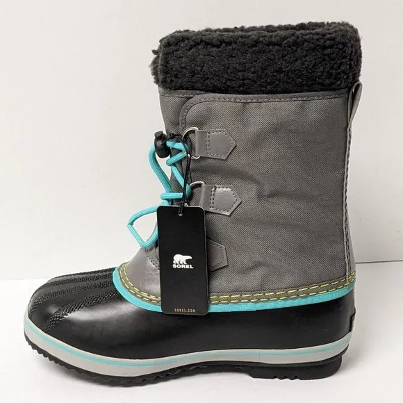 Sorel Yoot Pac Waterproof Winter Boots, Grey, Big Kids 6 M