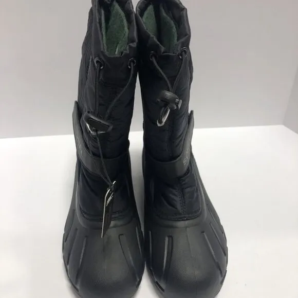Sorel Youth Flurry Insulated Winter Boots Black, Girls’ Size 6 M