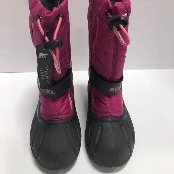 Sorel Youth Flurry Insulated Winter Boots, Girls’ Size 1 M