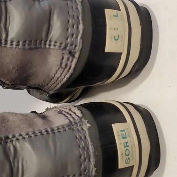 Sorel Youth Joan of Arctic Waterproof Insulated Winter Boots Gray Black …