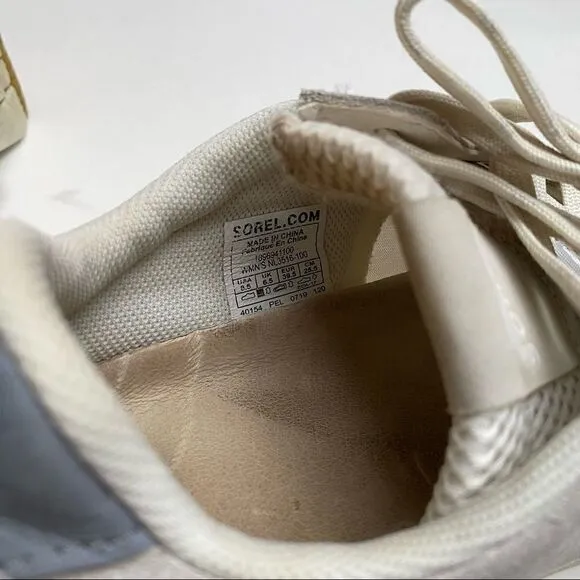 Sorel Kinetic Lace Sneaker White 8.5 Impact Tennis Shoes