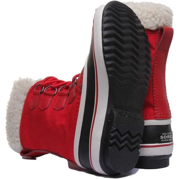 Sorel Winter Carnival NL3483-613 Boots Women's 6 Mountain Red Waterproof EEE3609