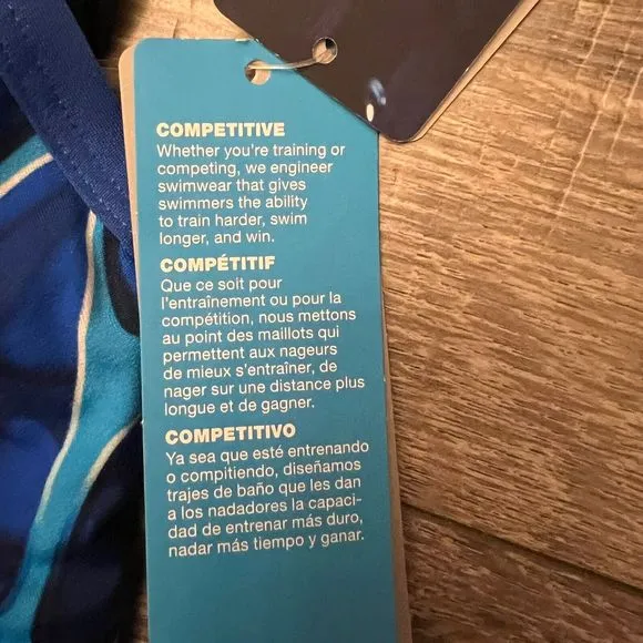 Speedo Girls Endurance   Plus size 24 Blue Competition Training Practice Racing