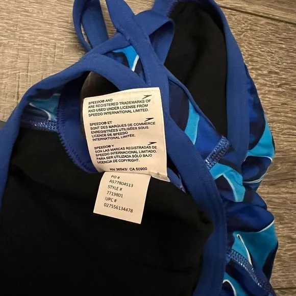 Speedo Girls Endurance   Plus size 24 Blue Competition Training Practice Racing
