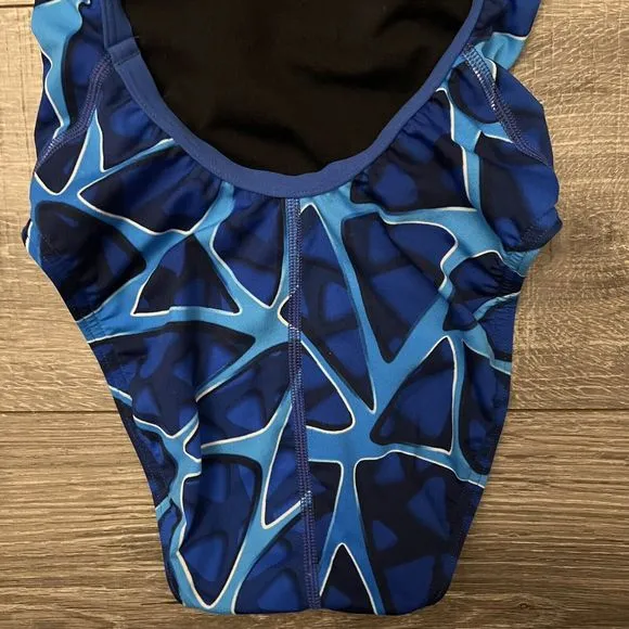 Speedo Girls Endurance   Plus size 24 Blue Competition Training Practice Racing