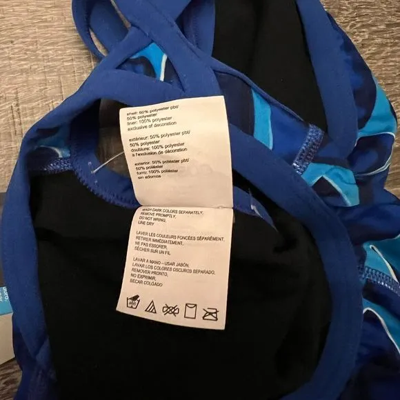 Speedo Girls Endurance   Plus size 24 Blue Competition Training Practice Racing
