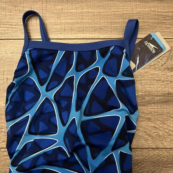Speedo Girls Endurance   Plus size 24 Blue Competition Training Practice Racing