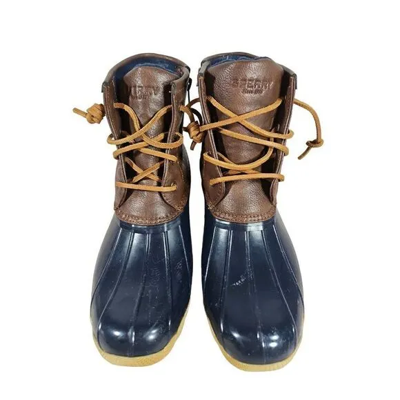 Sperry Saltwater Dock Waterproof Boots Girls Size 6