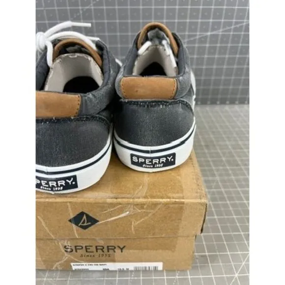 Sperry Striper II CVO SW Navy Canvas Men's Sneakers Size 10.5 M NEW~~