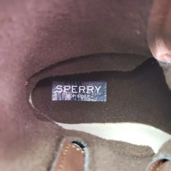 Sperry Top Sider Saltwater Youth Size 2Y Brown Leather Waterproof Duck Boots