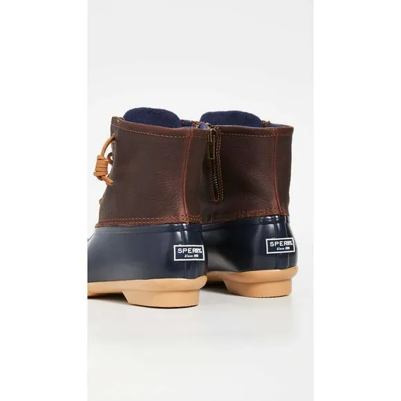 SPERRY WOMEN'S SALTWATER BOOTS, TAN/NAVY, 7.5