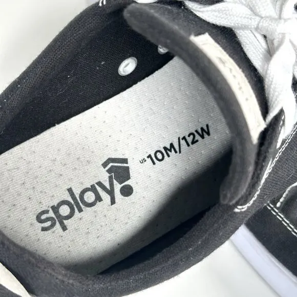 Splay Freestyle Black Canvas Barefoot Minimalist Shoes Men Size 10 Women 12