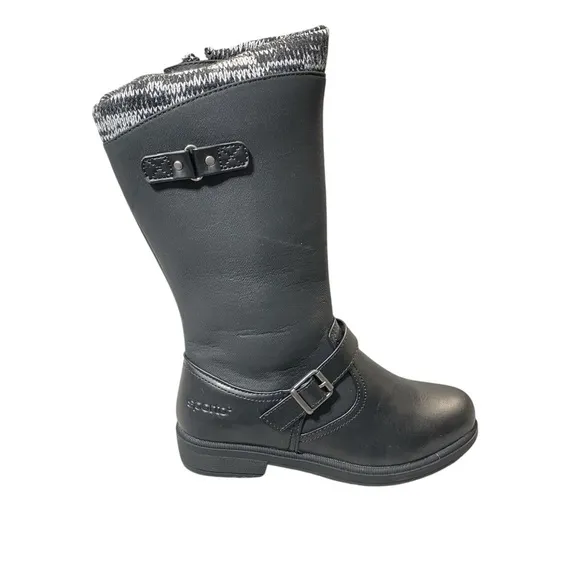 Sporto Women's Winter Boots 7M Black Tall Iceland WaterProof Side Zip Buckle NWT
