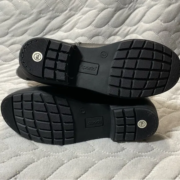 Sporto Women's Winter Boots 7M Black Tall Iceland WaterProof Side Zip Buckle NWT