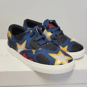 Stella McCartney • Lace Up Sneakers Canvas Hearts And Stars SIZE 37 SIZE 7