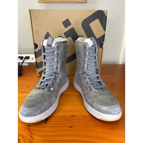 Stio Colter Waterproof Tall Insulated Boots Mens Size 8 Castle Rock Grey suede