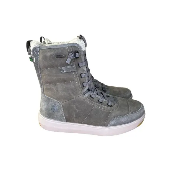 Stio Colter Waterproof Tall Insulated Boots Mens Size 8 Castle Rock Grey suede
