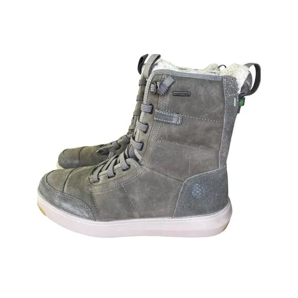 Stio Colter Waterproof Tall Insulated Boots Mens Size 8 Castle Rock Grey suede