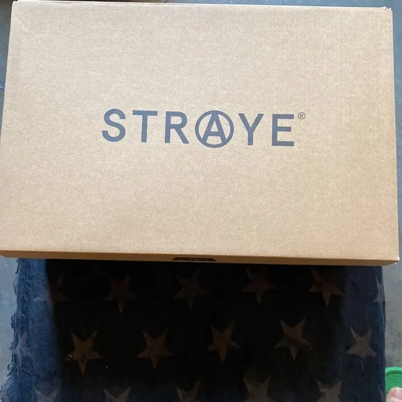 STRAYE ZEBRA PRINT HIGH TOPS SIZE 9.5 SUEDE AND CANVAS WITH OG BOX
