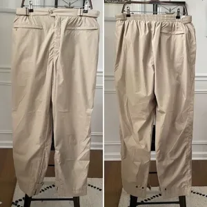 Sun Mountain Sports Tan Windbreaker Outdoor Pants Adjustable L