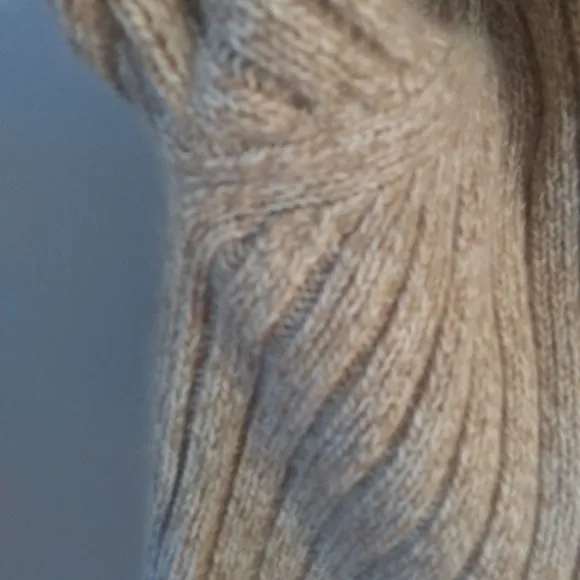 Sundance Turtleneck cotton angora blend ribbed Sweater soft cozy neutral color