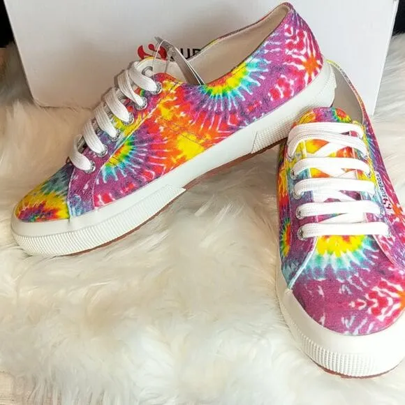 Superga NEW Tie-Dye Canvas Sneakers 2750 Size 8