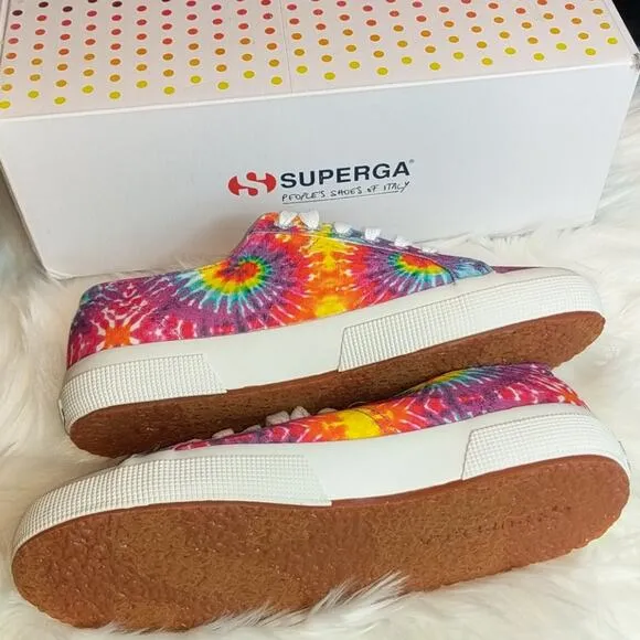 Superga NEW Tie-Dye Canvas Sneakers 2750 Size 8